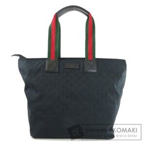Gucci GG Pattern Sherry Line Tote Bag Canvas